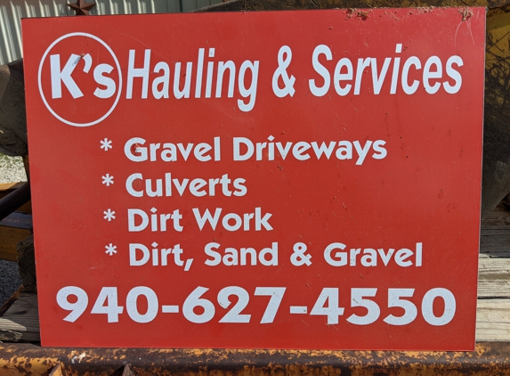 K's Hauling & Services - Boyd, TX