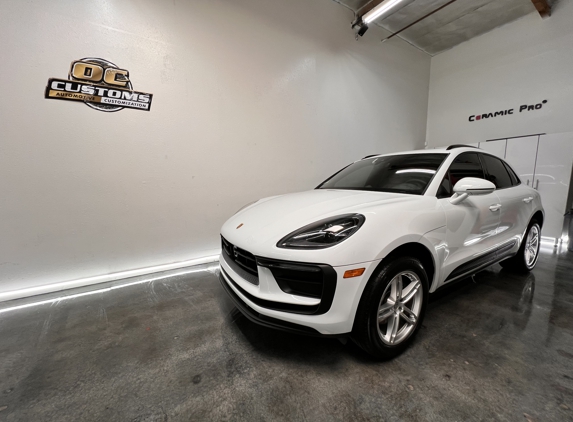 OC Customs - San Jose, CA. Brand new Porsche Macan front end is protected with Stek Paint Protection Film, paint with Ceramic Pro coating and windows tinted in 3M tint