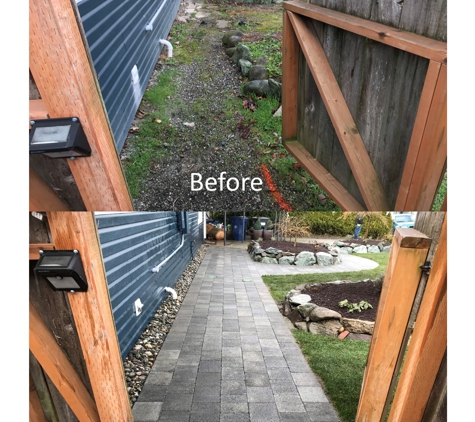 Green Earth Landscape Services - Burlington, WA. Paver Walkway Design/Installation