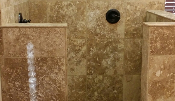 Nu Gen Tile & Stone - Merced, CA. Travertine shower