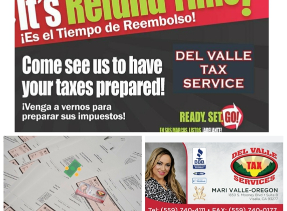 Del Valle Tax Service - Visalia, CA. Del Valle Tax best Refunds