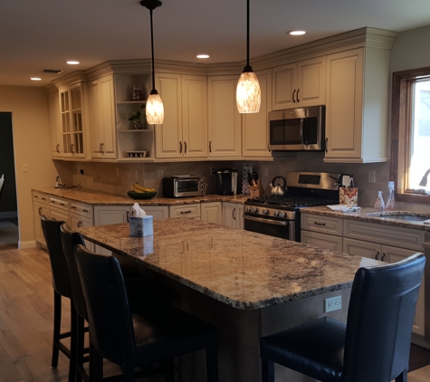 Wedgewood Construction & Home - East Northport, NY. New Kitchen with Island