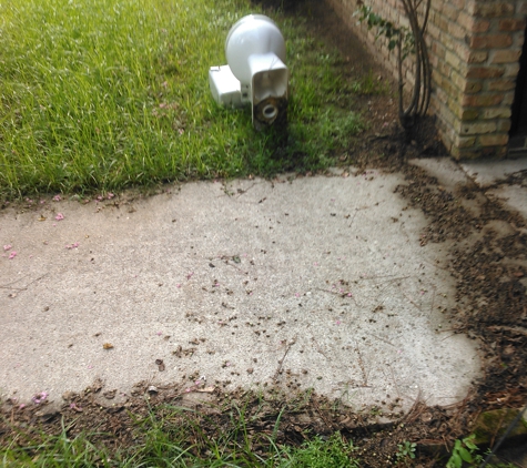 Helping Hand Handyman - Shreveport, LA. Toilet in front yard