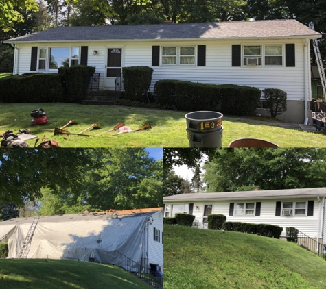 Aardvark Remodeling - Danbury, CT. New roof Danbury CT. Aardvark roofing before, after and during! GAF timberline shingles