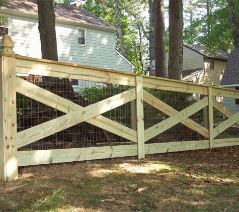 Affordable Fence Center - Orange Park, FL. 2 rail crossbuck farm fence