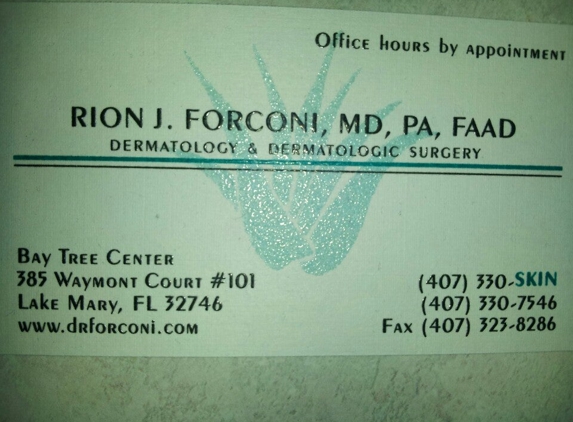 Forconi, Rion J MD PA - Lake Mary, FL