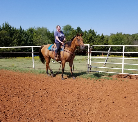 REDROCK STABLES LLC - Oklahoma City, OK. Gloria with her new forever  friend  Justice