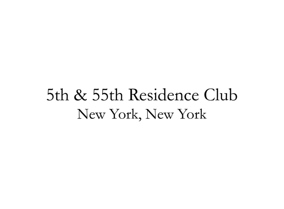 5th & 55th Residence Club - New York, NY
