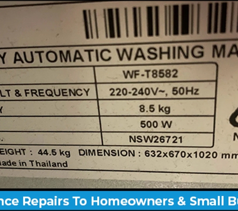 Daniels Appliance Services - Lynbrook, VIC. Appliance Repairs To Homeowners & Small Business