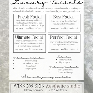 Winning Skin by Tiffany - San Clemente, CA. Custom luxury facials