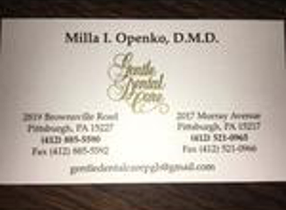 Milla Openko, D.M.D. - Pittsburgh, PA