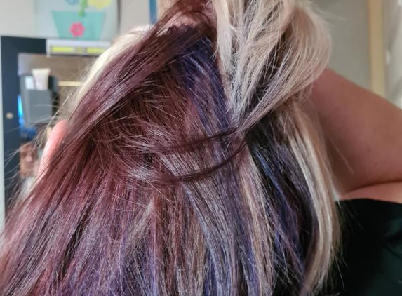 Pose Hair Design - Orange, NSW. This was supposed to be a even purple. Not 3 or 4 colours!
