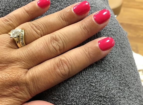 Artistic Nails Spa - Lahaina, HI. Hot pink shellack nails will last at least 2 weeks. Thank you