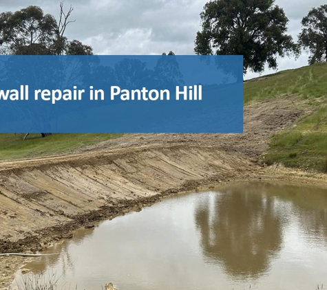 Anderson and Sons Earthmoving - Doreen, VIC. Dam wall repair