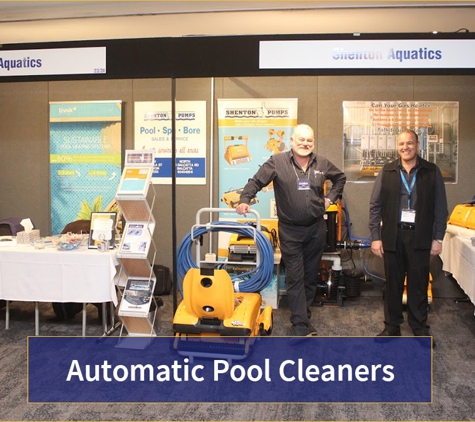 Shenton Pumps - Bellevue, WA. Automatic Pool Cleaners displayed in store