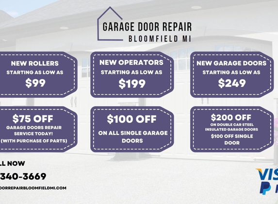 :Garage Door Repair Bloomfield MI - Bloomfield Hills, MI