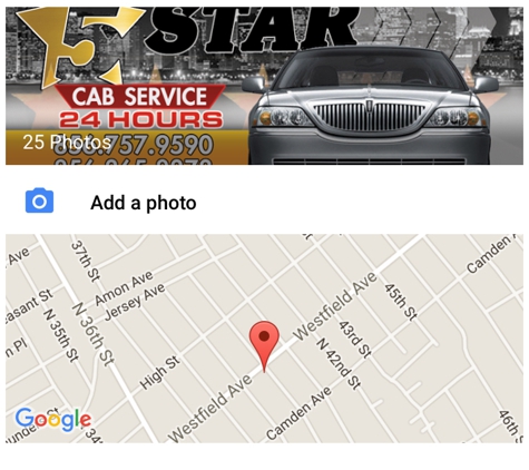 5 Star Cab Services - Pennsauken, NJ