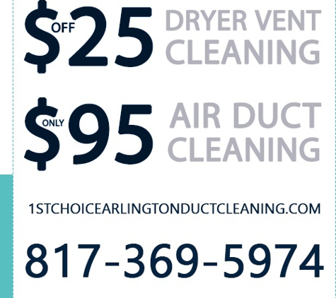 1st Choice Arlington Duct Cleaning - Arlington, TX