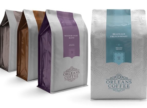 Cerberus Agency - New Orleans, LA. Orleans Coffee Packaging Design