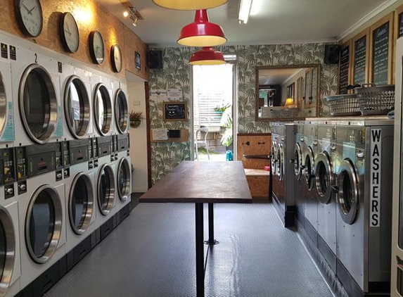 Soap Bar Launderette - Carlton, VIC. funky fittout
