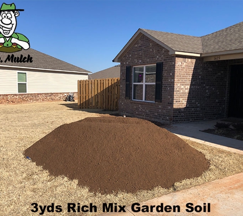 Mr. Mulch - Oklahoma City, OK. Rich Mix Garden Soil Topsoil Dirt delivered in OKC, Oklahoma City, Moore, Norman OK