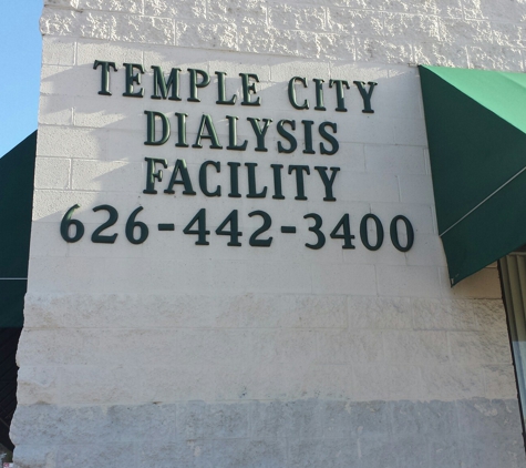 Temple City Dialysis Inc. - Temple City, CA. Business sign