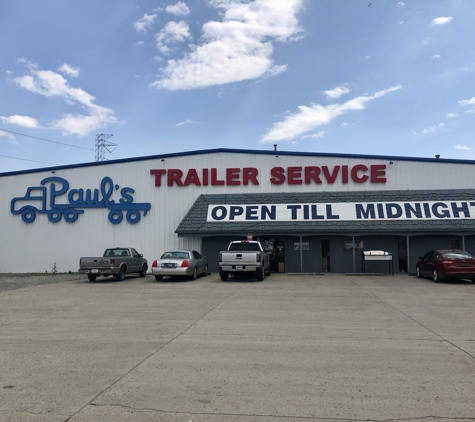 Paul's Trailer Service Inc. - Indianapolis, IN. Building Sign Change/Upgrade