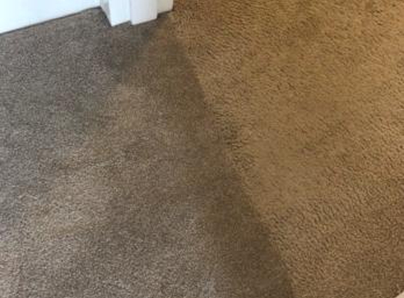 Peninsula Carpet Court - Mona Vale, NSW. new carpet on the left "colour matched" to our existing. This is an example of their finished work.
