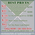 PLUMBER CLEAR LAKE SHORES TX