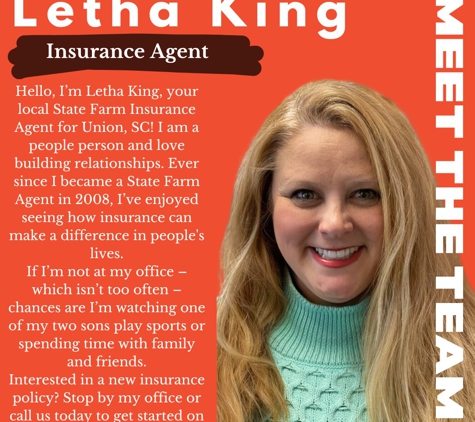 Letha King - State Farm Insurance Agent - Union, SC