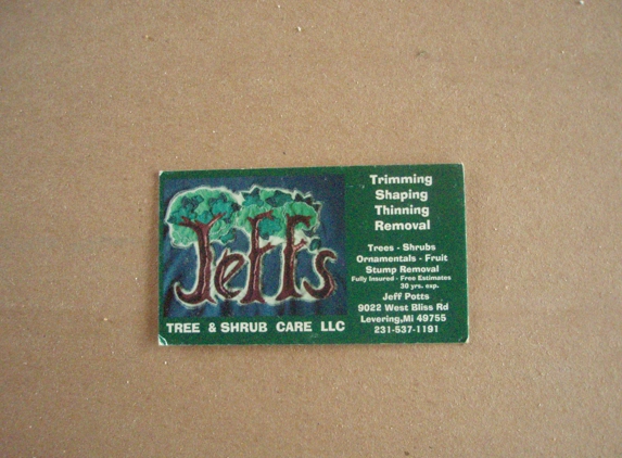 Jeff's Tree and Shrub Care, LLC - Levering, MI