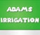 Adam's Irrigation Logo