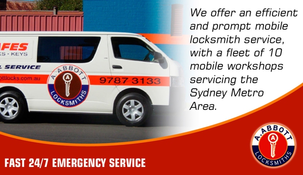 A. Abbott Locksmiths & Safes. Sydney Metro Mobile Service