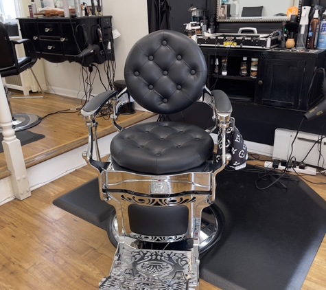 Sacco Hair Design - Malvern, PA. Antique chair from hair salon