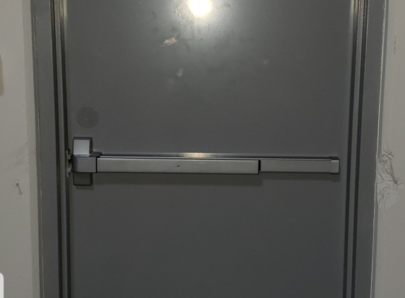 Bay Area Locksmith - San Jose, CA. Panic bar installation on metal door