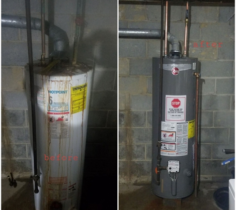A Buckeye Rooter Service - Columbus, OH. Replaced a old water heater.