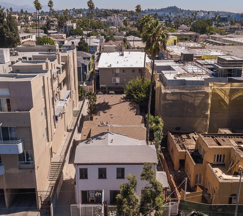 East Hollywood Neighborhood - Los Angeles, CA. View from above of the surroundings