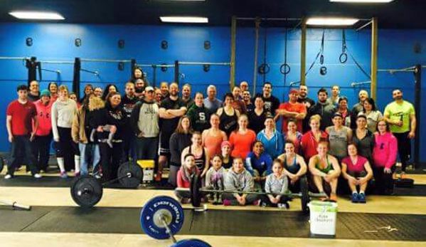 Survival Fitness - Crossfit Saginaw - Saginaw, MI. Post workout photo of gym members fundraising to help another member.  Amazing people!