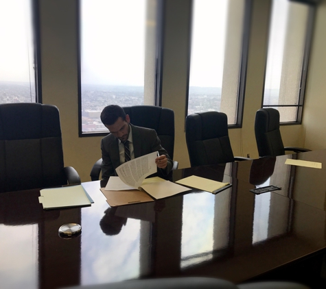 Shevitz Law Firm - Los Angeles, CA. Mr. Shevitz in the conference room of Shevitz Law Firm
