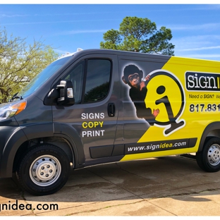 Signidea - Haltom City, TX. Shop Van #signidea #mobilebillboard #vanwraps #monkey #wedontmonkeyaround #dfwwraps #theyseemerollin