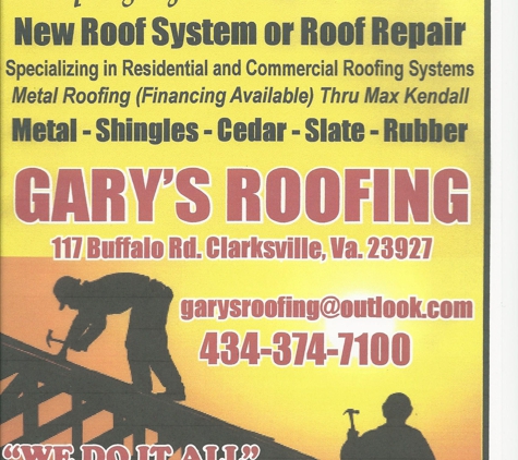 Gary's Roofing - Clarksville, VA