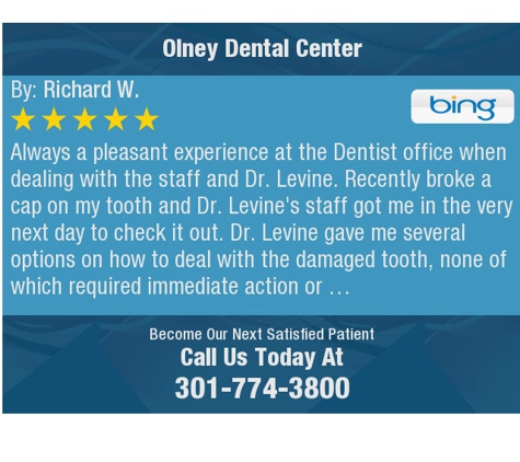 Olney Dental Center: Eric D. Levine, DDS - Olney, MD