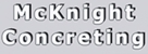 McKnight Concreting Logo