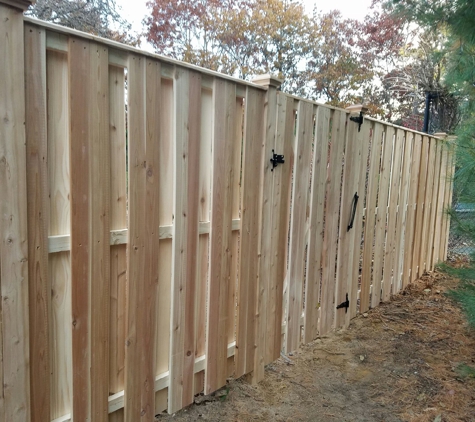 The Fence Guy - East Moriches, NY. Shadow box cedar