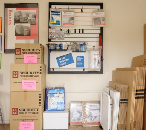 Security Public Storage- Hayward - Hayward, CA. We sell boxes and moving supplies