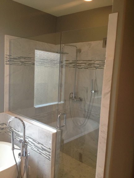 Ethicus Construction, LLC - Houston, TX. Our new stand up bath shower.