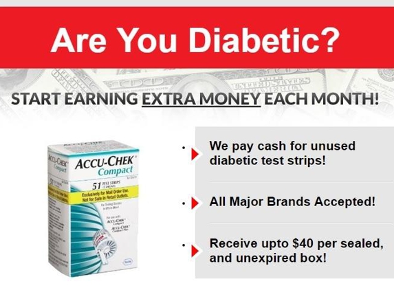 Premier Cash for Diabetic Test Strips of America - Tampa, FL. Cash for diabetic test strips.