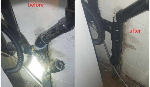 A Buckeye Rooter Service - Columbus, OH. leaking kitchen sink drain. That we repaired.