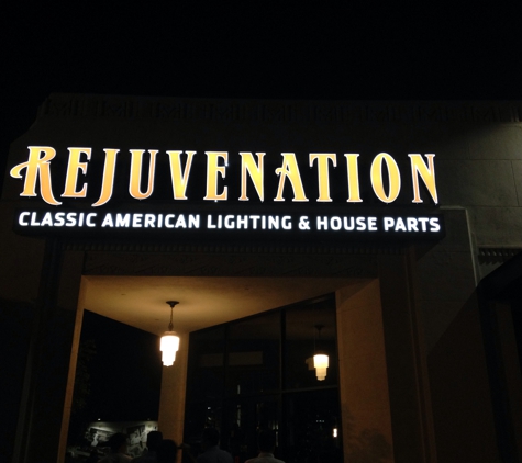 Rejuvenation - Los Angeles, CA. Sign in front