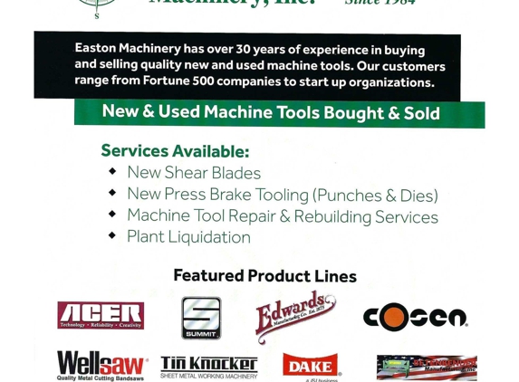 Easton Machinery Inc - Easton, PA